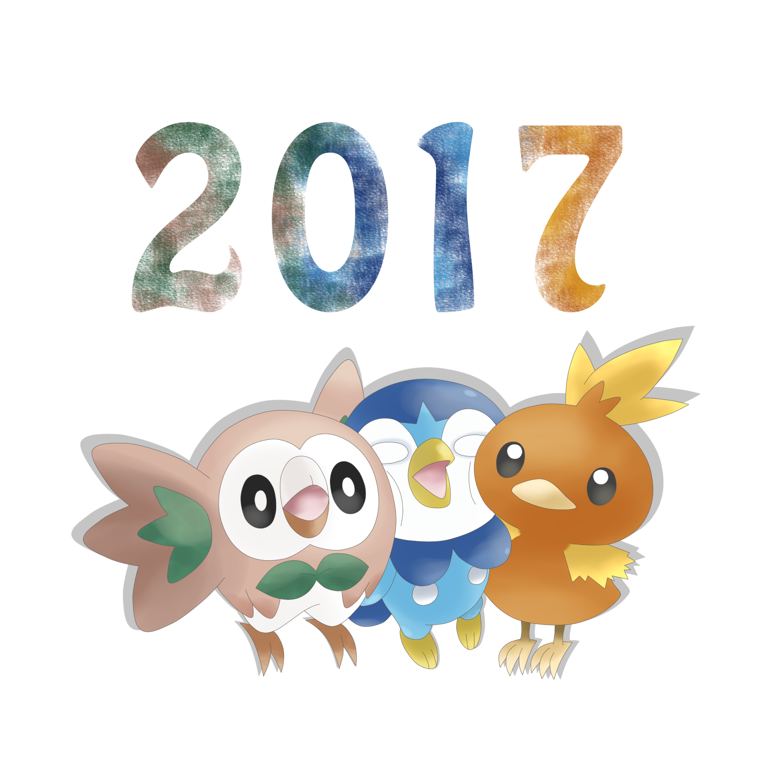 １月のトップ絵はモクロー ポケモン王国ブログ